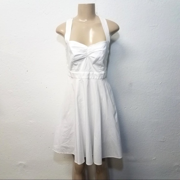 MODA White Cross Back Cami Dress 4 Small - Picture 2 of 8